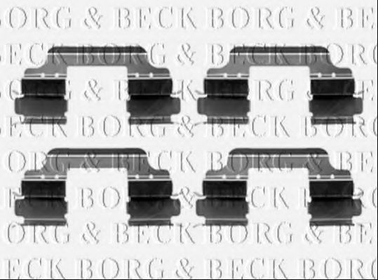 BORG & BECK BBK1237 Скобы тормозных колодок BORG & BECK для DACIA