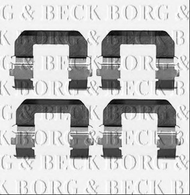 BORG & BECK BBK1238 Скобы тормозных колодок BORG & BECK 