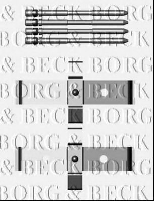 BORG & BECK BBK1248 Скобы тормозных колодок BORG & BECK 
