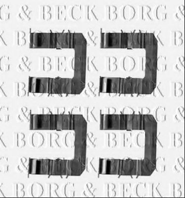 BORG & BECK BBK1252 Скобы тормозных колодок BORG & BECK 