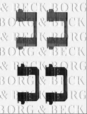 BORG & BECK BBK1256 Скобы тормозных колодок BORG & BECK 