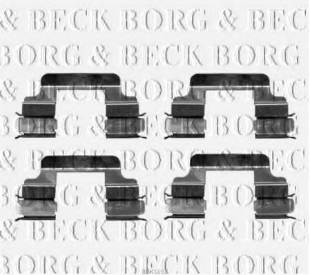 BORG & BECK BBK1263 Скобы тормозных колодок BORG & BECK для PEUGEOT 407
