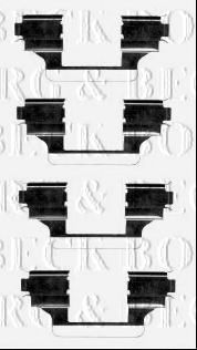 BORG & BECK BBK1270 Скобы тормозных колодок для CITROËN C6