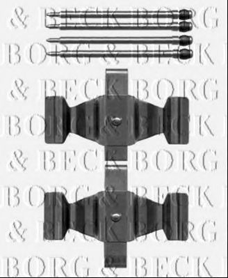 BORG & BECK BBK1272 Скобы тормозных колодок BORG & BECK 