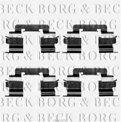BORG & BECK BBK1275 Скобы тормозных колодок BORG & BECK 