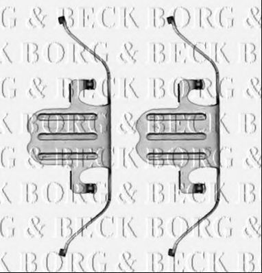 BORG & BECK BBK1290 Скобы тормозных колодок для VOLVO S60