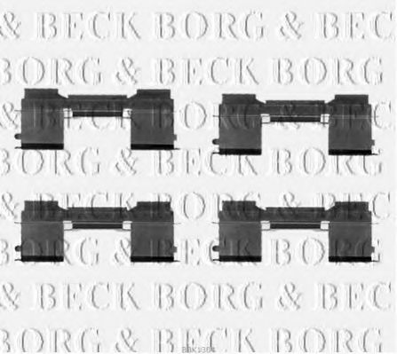 BORG & BECK BBK1304 Скобы тормозных колодок для CITROËN JUMPER