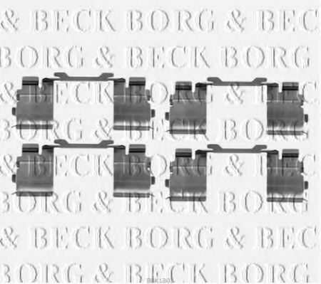 BORG & BECK BBK1305 Скобы тормозных колодок для CITROËN JUMPER