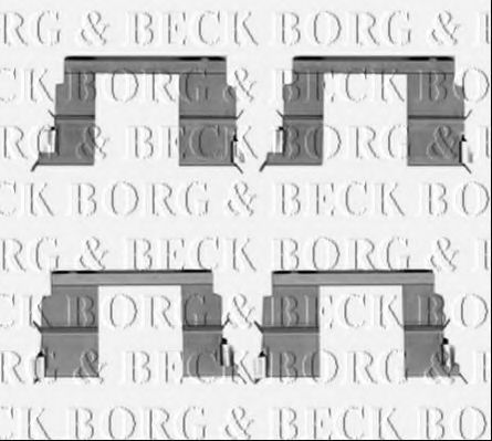 BORG & BECK BBK1317 Скобы тормозных колодок для ISUZU