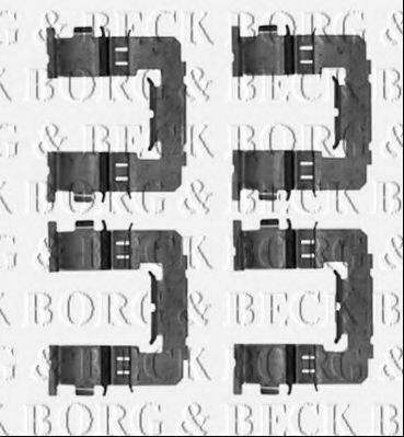 BORG & BECK BBK1389 Скобы тормозных колодок для SUBARU