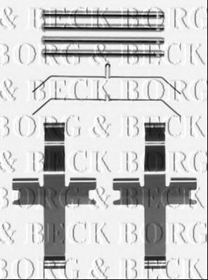 BORG & BECK BBK1411 Скобы тормозных колодок для SUBARU