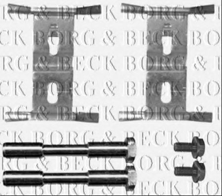 BORG & BECK BBK1419 Скобы тормозных колодок BORG & BECK 