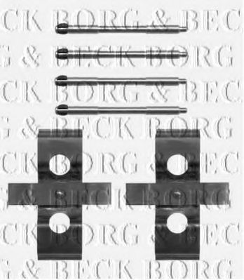 BORG & BECK BBK1431 Скобы тормозных колодок для ALFA ROMEO