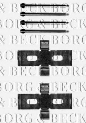 BORG & BECK BBK1433 Скобы тормозных колодок BORG & BECK 