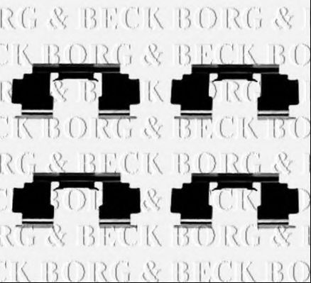 BORG & BECK BBK1436 Скобы тормозных колодок BORG & BECK 