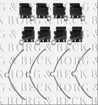 BORG & BECK BBK1442 Скобы тормозных колодок BORG & BECK 