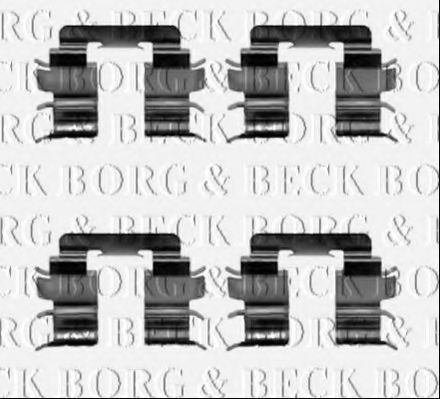 BORG & BECK BBK1453 Скобы тормозных колодок BORG & BECK 