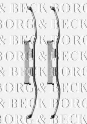 BORG & BECK BBK1463 Скобы тормозных колодок BORG & BECK 