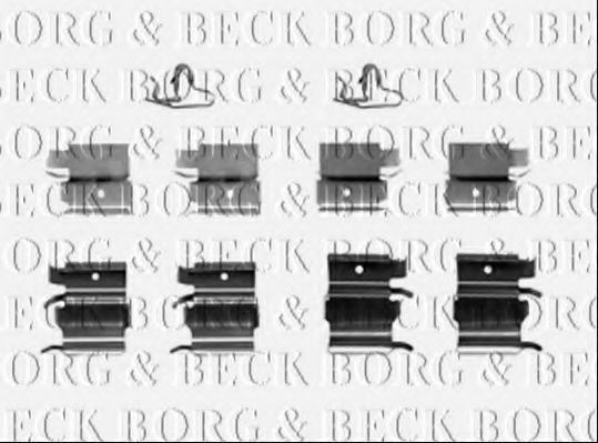 BORG & BECK BBK1469 Скобы тормозных колодок BORG & BECK 