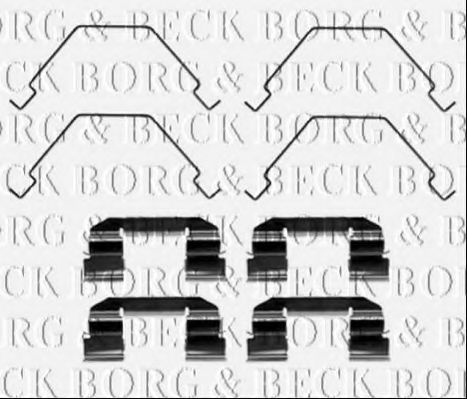 BORG & BECK BBK1470 Скобы тормозных колодок BORG & BECK 