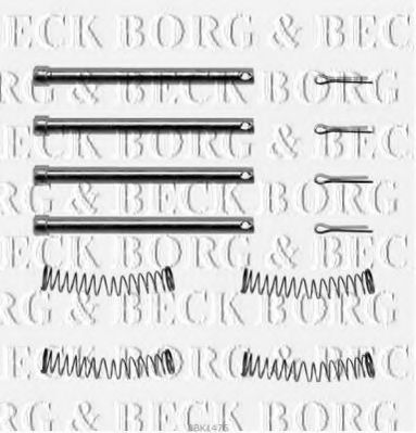 BORG & BECK BBK1475 Скобы тормозных колодок BORG & BECK 