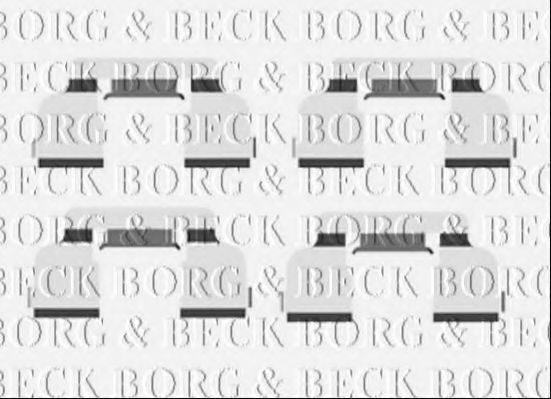 BORG & BECK BBK1478 Скобы тормозных колодок для RENAULT TWINGO