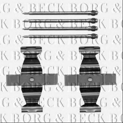 BORG & BECK BBK1482 Скобы тормозных колодок BORG & BECK 