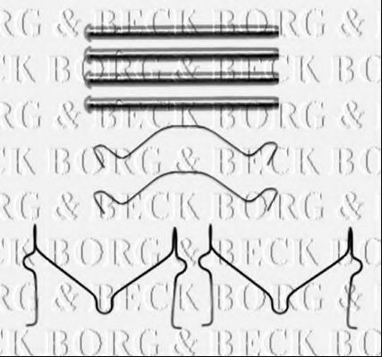 BORG & BECK BBK1486 Скобы тормозных колодок BORG & BECK 