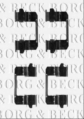 BORG & BECK BBK1514 Скобы тормозных колодок для ISUZU