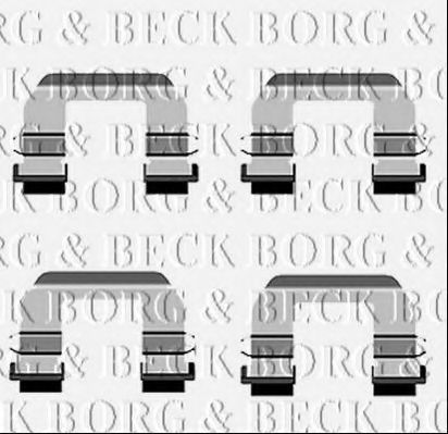 BORG & BECK BBK1536 Скобы тормозных колодок для KIA SPECTRA