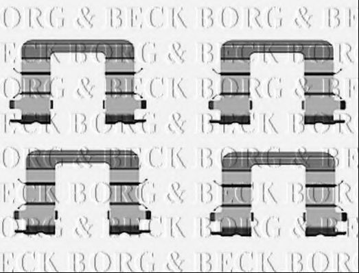BORG & BECK BBK1537 Скобы тормозных колодок для HYUNDAI I10