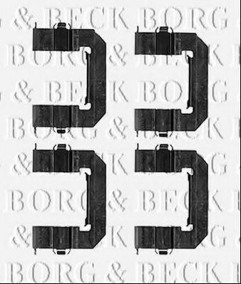 BORG & BECK BBK1547 Скобы тормозных колодок для CHEVROLET CAPTIVA