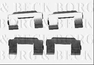 BORG & BECK BBK1583 Скобы тормозных колодок для JAGUAR