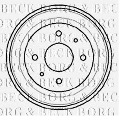 BORG & BECK BBR7008 Тормозной барабан для FIAT CINQUECENTO