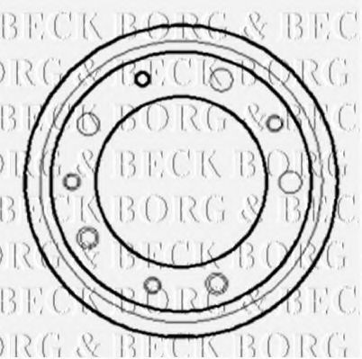BORG & BECK BBR7029 Тормозной барабан BORG & BECK для LAND ROVER