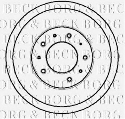 BORG & BECK BBR7032 Тормозной барабан BORG & BECK 