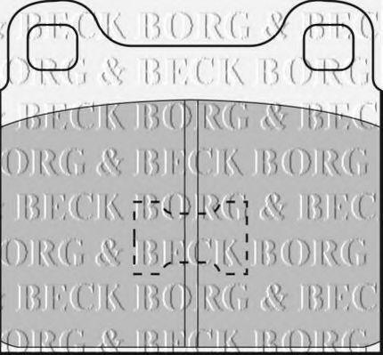 BORG & BECK BBP1001 Тормозные колодки BORG & BECK 