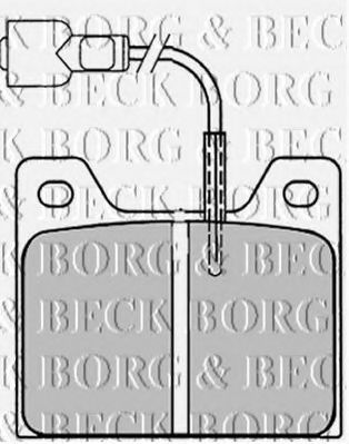 BORG & BECK BBP1010 Тормозные колодки BORG & BECK 