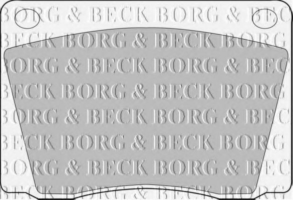 BORG & BECK BBP1011 Тормозные колодки BORG & BECK 