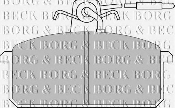 BORG & BECK BBP1015 Тормозные колодки BORG & BECK 