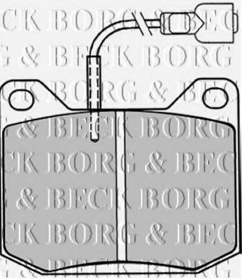 BORG & BECK BBP1016 Тормозные колодки BORG & BECK 