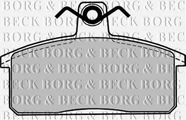 BORG & BECK BBP1017 Тормозные колодки для SEAT MARBELLA