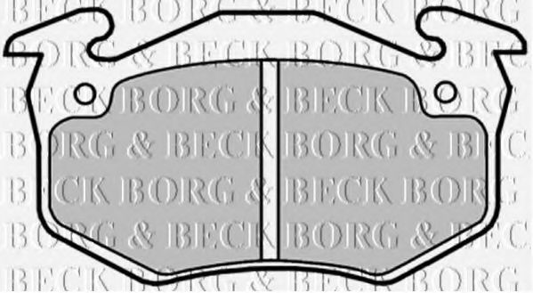 BORG & BECK BBP1018 Тормозные колодки BORG & BECK для RENAULT