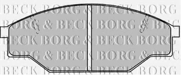BORG & BECK BBP1019 Тормозные колодки BORG & BECK 