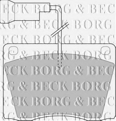 BORG & BECK BBP1021 Тормозные колодки BORG & BECK 
