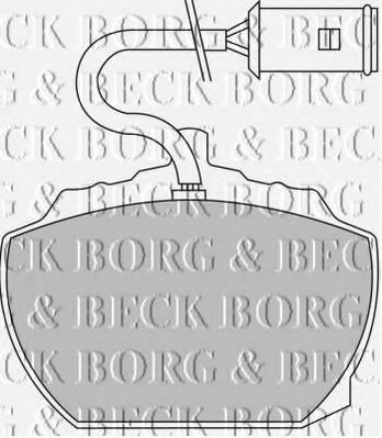 BORG & BECK BBP1022 Тормозные колодки BORG & BECK 