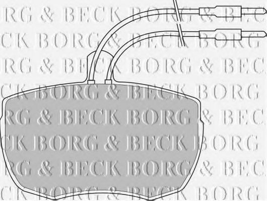 BORG & BECK BBP1024 Тормозные колодки BORG & BECK 