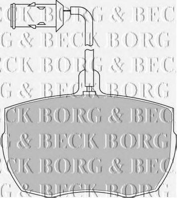 BORG & BECK BBP1026 Тормозные колодки BORG & BECK 