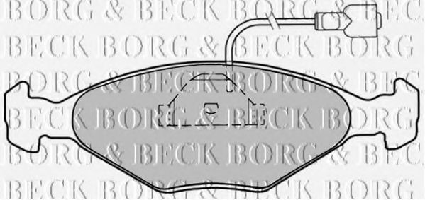 BORG & BECK BBP1029 Тормозные колодки BORG & BECK 