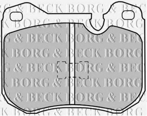 BORG & BECK BBP1030 Тормозные колодки BORG & BECK 